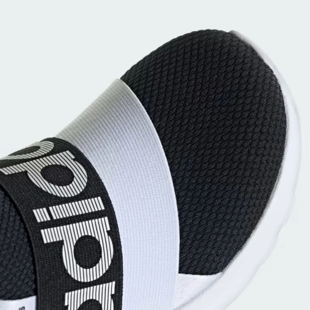ADIDAS SLIP-ON SNEAKERS LITE RACER ADAPT 6.0 SHOES KIDS Sz 10.5 Black White NEW - Picture 2 of 10